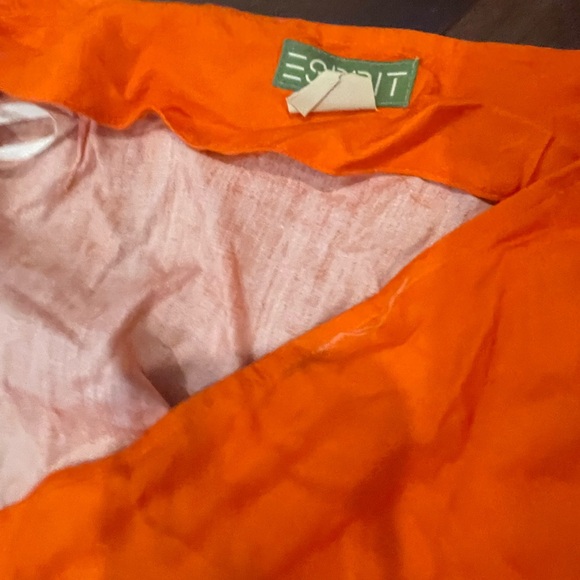 vintage retro Esprit Orange & Pink Sarong with Tropical Design - Picture 6 of 11